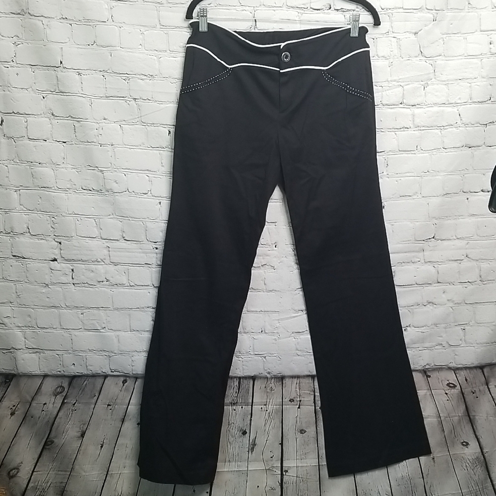 🎯 Grass Collection Womens Size 6 Pants Piping Pockets